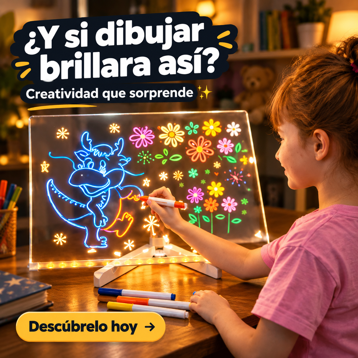 Tablero Mágico Con Luz Led